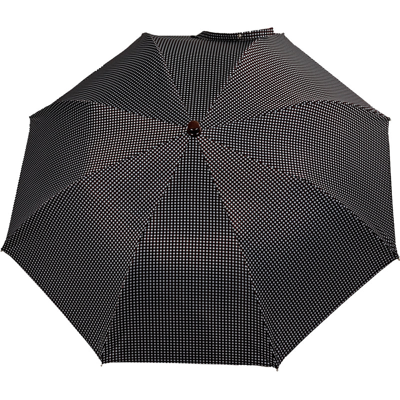 Oertel Handmade pocket umbrella maple - Pepita grey/red