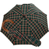 Oertel Handmade pocket umbrella Tartan cotton green/red
