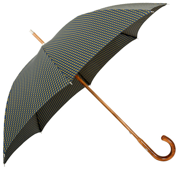 Oertel Handmade - Classic Maple Double Uni - petrol cognac | European Umbrellas
