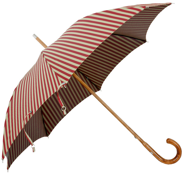 Oertel Handmade - Classic Maple Double Uni - petrol cognac | European Umbrellas