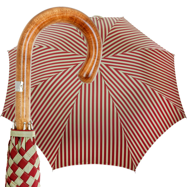 Oertel Handmade - Classic Maple Double Uni - petrol cognac | European Umbrellas