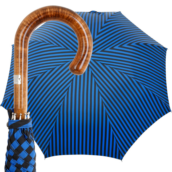 Oertel Handmade - Classic Maple Double Uni - petrol cognac | European Umbrellas