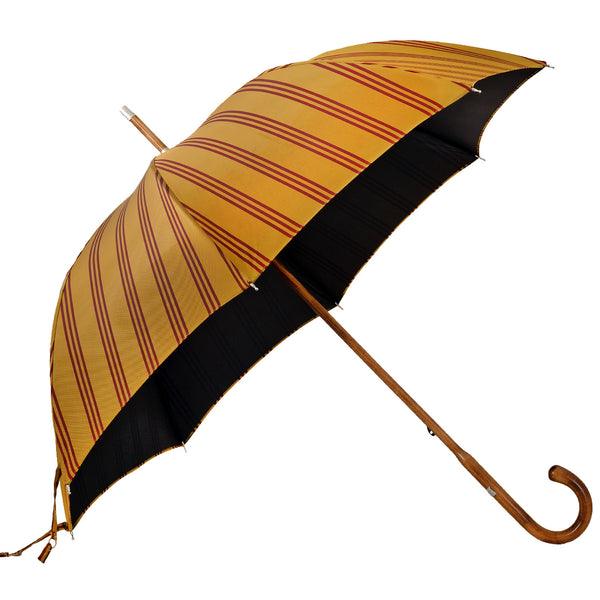 Oertel Handmade Ladies Classic Stripes - curry/red | European Umbrellas