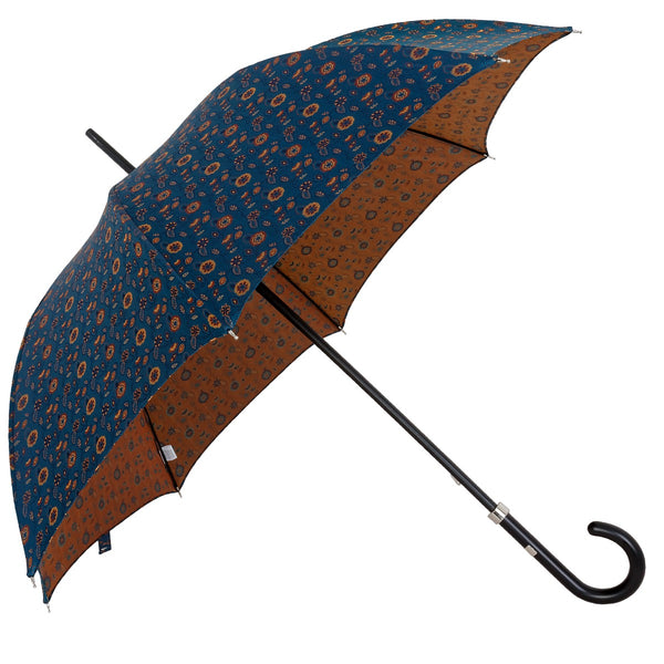 Oertel Handmade Ladies - Paisley - blue-orange | European Umbrellas