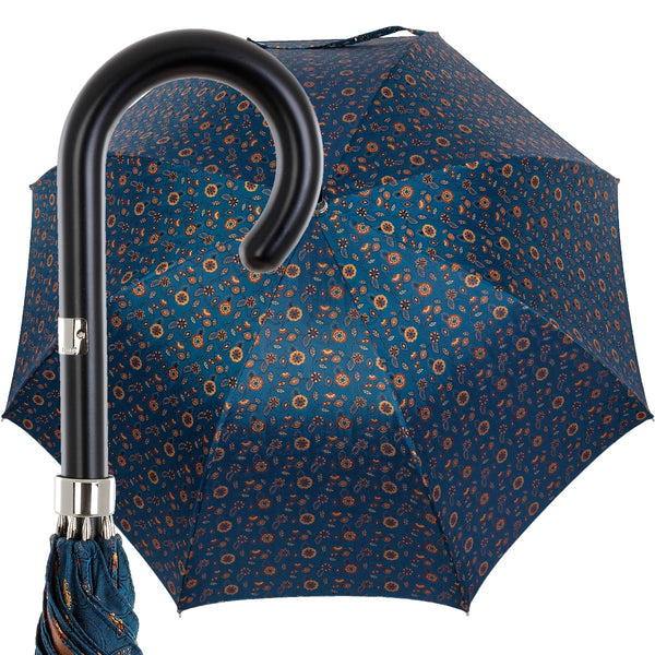 Oertel Handmade Ladies - Paisley - blue-orange | European Umbrellas