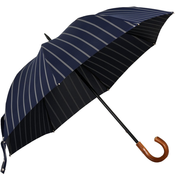 Oertel Handmade - Sport Stripes - blue-silver | European Umbrellas