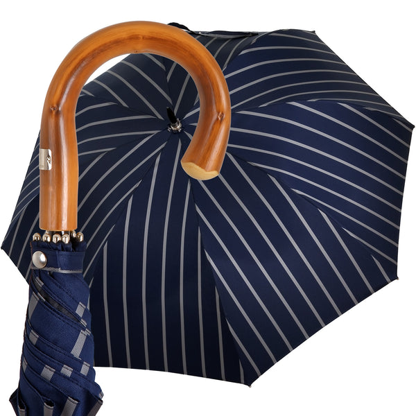 Oertel Handmade - Sport Stripes - blue-silver | European Umbrellas