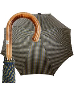 Oertel Handmade - Classic Maple Double Uni - petrol cognac | European Umbrellas