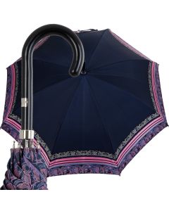 Oertel Handmade Ladies umbrella - Stripes - blue/pink 