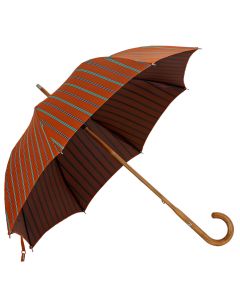 Oertel Handmade Ladies umbrella - Classic - Stripes  orange