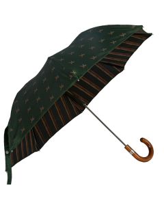 Oertel Handmade pocket umbrella - Flying Duck - green