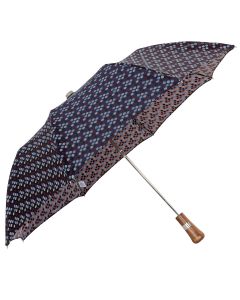 Oertel Handmade pocket umbrella maple - Multi Dots blue