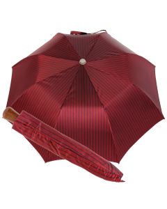 Oertel Handmade pocket umbrella maple - Stripes red-navy