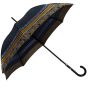 Oertel Handmade Ladies Umbrella - Satin Stripes blue/gold
