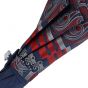 Oertel Handmade Ladies Umbrella - Satin Stripes blue/red