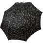 Oertel Handmade Ladies umbrella - Leafs - black