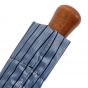 Oertel Handmade pocket umbrella maple - Stripes blue-navy