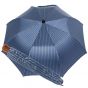 Oertel Handmade pocket umbrella maple - Stripes blue-navy