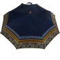 Oertel Handmade Ladies Pocket Umbrella -Satin - blue/gold