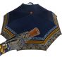 Oertel Handmade Ladies Pocket Umbrella -Satin - blue/gold