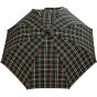 Oertel Handmade pocket umbrella  - Tartan green/red